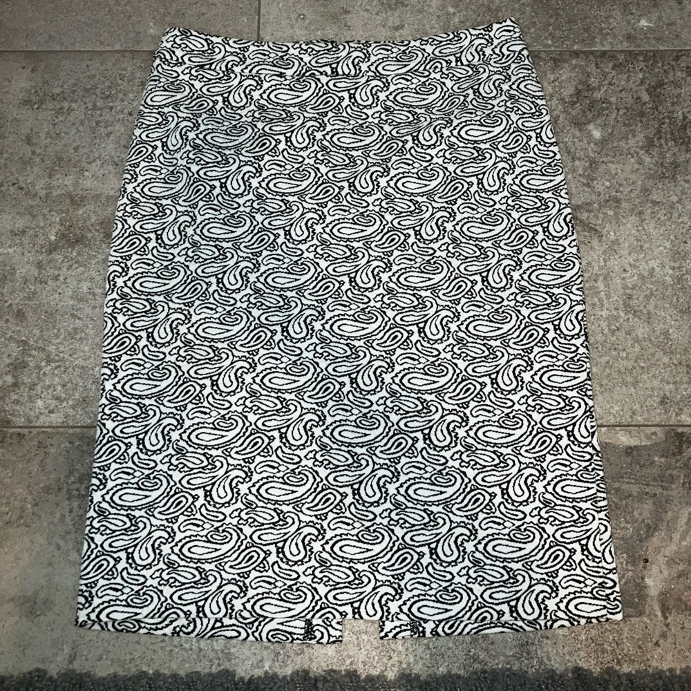 Michael Kors black and white pencil skirt